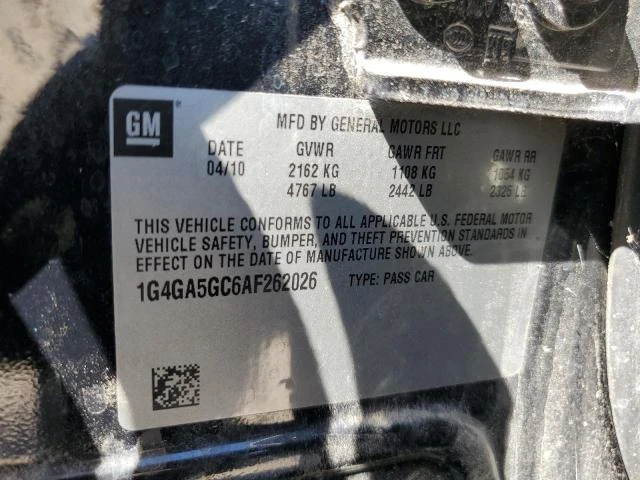 Photo 11 VIN: 1G4GA5GC6AF262026 - BUICK LACROSSE C 