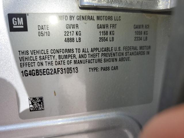 Photo 11 VIN: 1G4GB5EG2AF310513 - BUICK LACROSSE C 