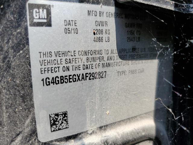 Photo 11 VIN: 1G4GB5EGXAF292827 - BUICK LACROSSE C 