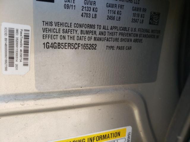 Photo 9 VIN: 1G4GB5ER5CF165262 - BUICK LACROSSE C 