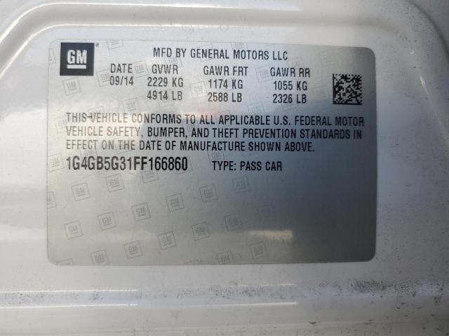 Photo 9 VIN: 1G4GB5G31FF166860 - BUICK LACROSSE 