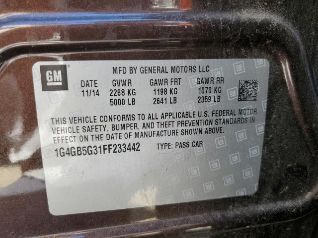 Photo 12 VIN: 1G4GB5G31FF233442 - BUICK LACROSSE 