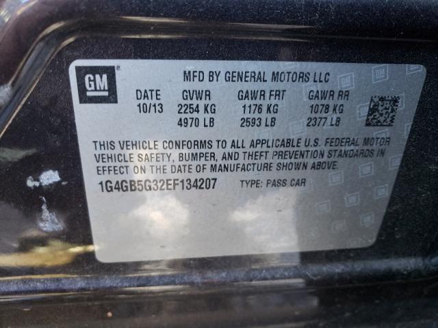 Photo 9 VIN: 1G4GB5G32EF134207 - BUICK LACROSSE 