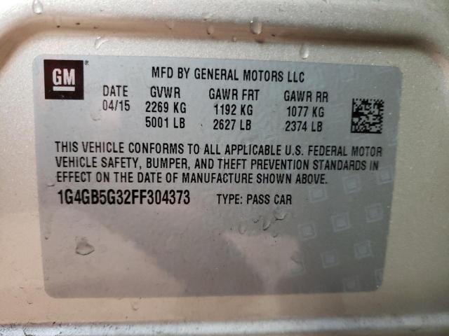 Photo 12 VIN: 1G4GB5G32FF304373 - BUICK LACROSSE 