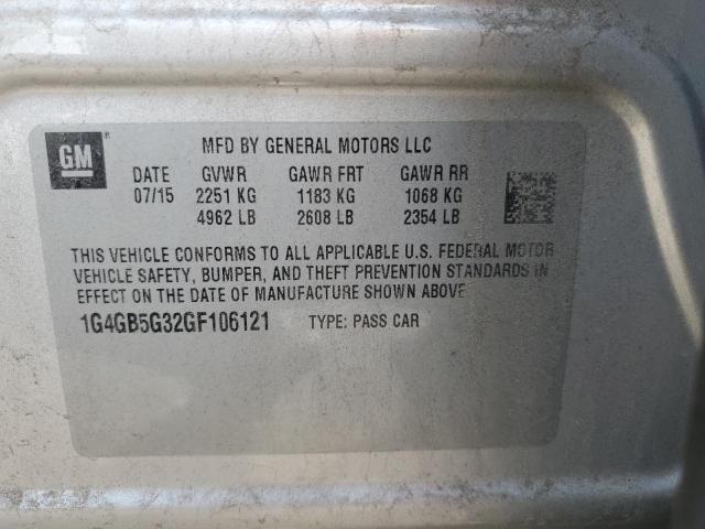 Photo 12 VIN: 1G4GB5G32GF106121 - BUICK LACROSSE 