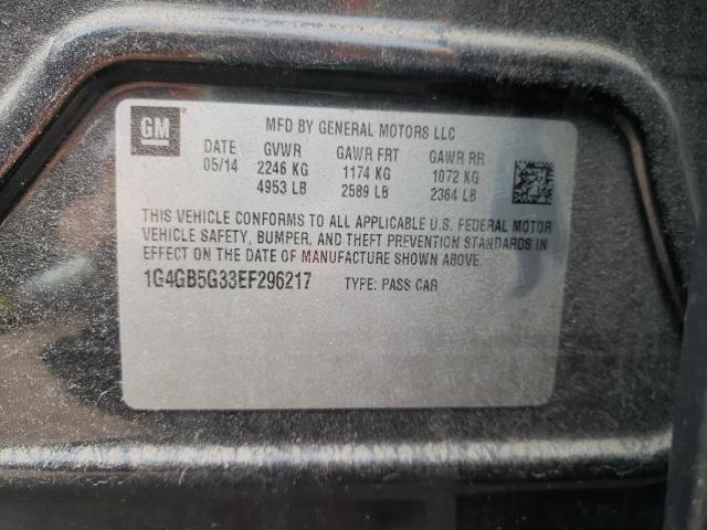 Photo 9 VIN: 1G4GB5G33EF296217 - BUICK LACROSSE 