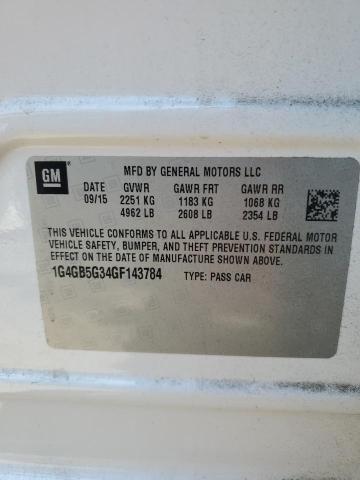 Photo 11 VIN: 1G4GB5G34GF143784 - BUICK LACROSSE 