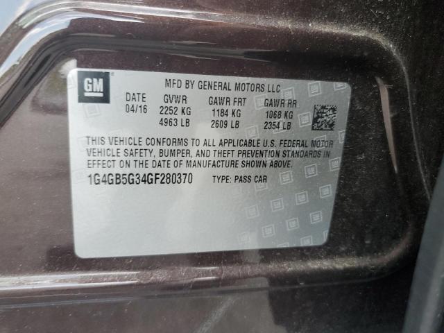 Photo 11 VIN: 1G4GB5G34GF280370 - BUICK LACROSSE 