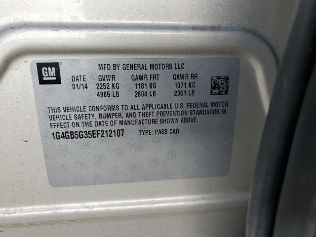 Photo 11 VIN: 1G4GB5G35EF212107 - BUICK LACROSSE 