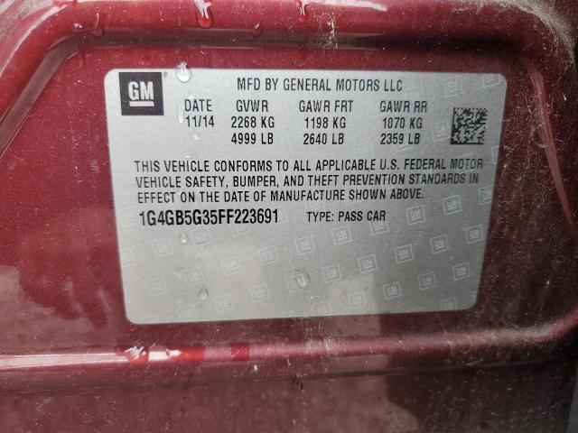 Photo 11 VIN: 1G4GB5G35FF223691 - BUICK LACROSSE 