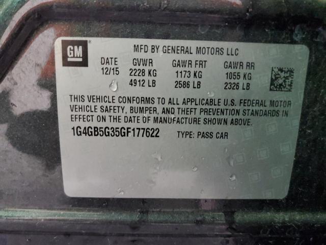 Photo 11 VIN: 1G4GB5G35GF177622 - BUICK LACROSSE 