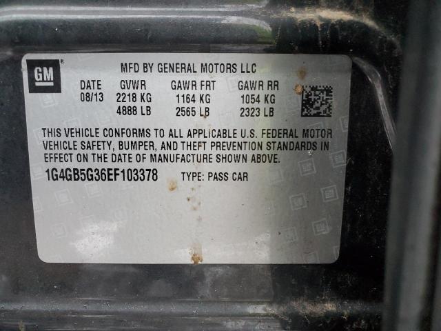 Photo 11 VIN: 1G4GB5G36EF103378 - BUICK LACROSSE 