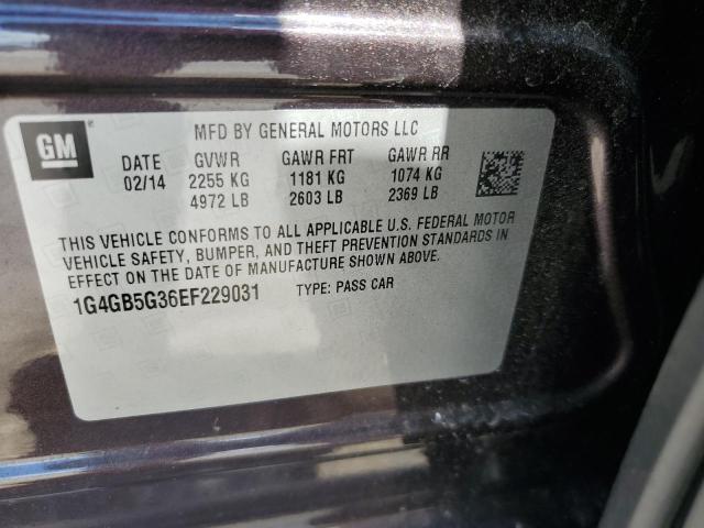 Photo 11 VIN: 1G4GB5G36EF229031 - BUICK LACROSSE 