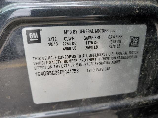 Photo 12 VIN: 1G4GB5G38EF141758 - BUICK LACROSSE 