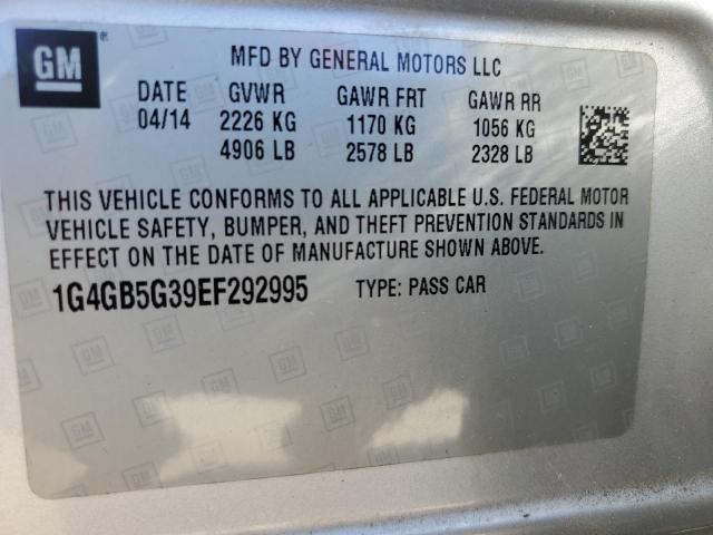 Photo 11 VIN: 1G4GB5G39EF292995 - BUICK LACROSSE 