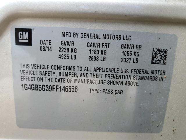 Photo 9 VIN: 1G4GB5G39FF146856 - BUICK LACROSSE 