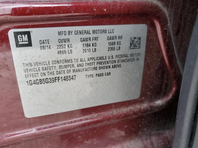 Photo 11 VIN: 1G4GB5G39FF148347 - BUICK LACROSSE 