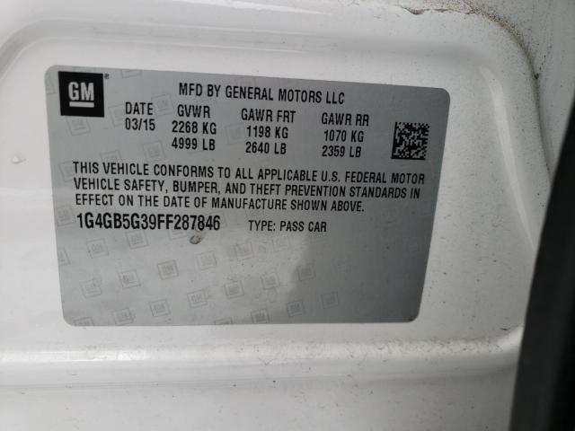 Photo 9 VIN: 1G4GB5G39FF287846 - BUICK LACROSSE 