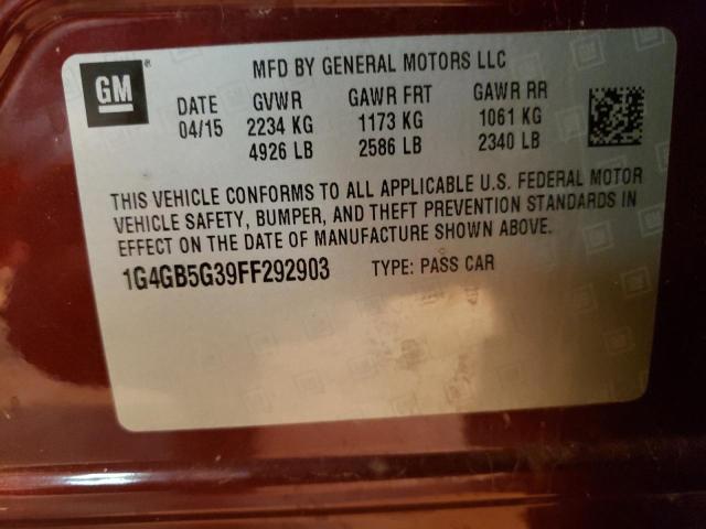 Photo 11 VIN: 1G4GB5G39FF292903 - BUICK LACROSSE 