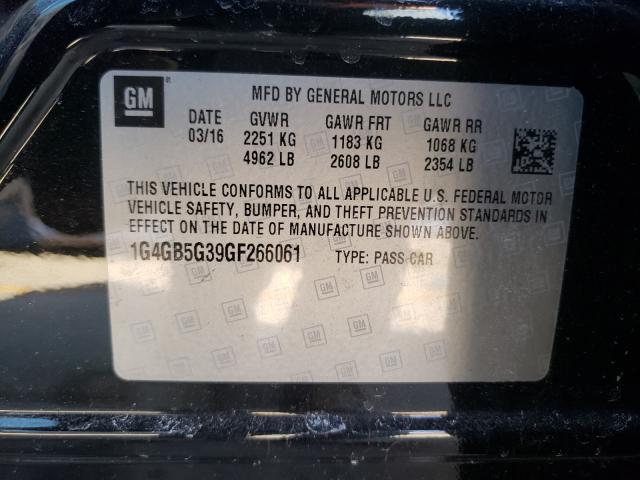 Photo 9 VIN: 1G4GB5G39GF266061 - BUICK LACROSSE 