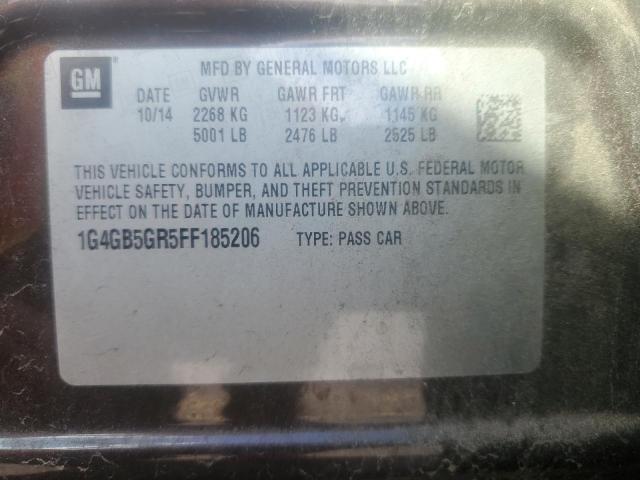 Photo 11 VIN: 1G4GB5GR5FF185206 - BUICK LACROSSE 