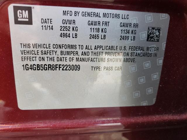 Photo 12 VIN: 1G4GB5GR8FF223009 - BUICK LACROSSE 