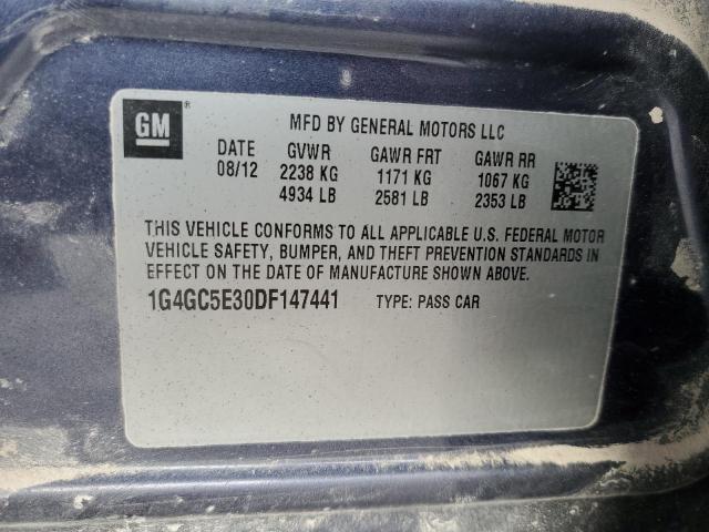 Photo 11 VIN: 1G4GC5E30DF147441 - BUICK LACROSSE 