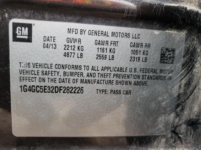 Photo 9 VIN: 1G4GC5E32DF282226 - BUICK LACROSSE 