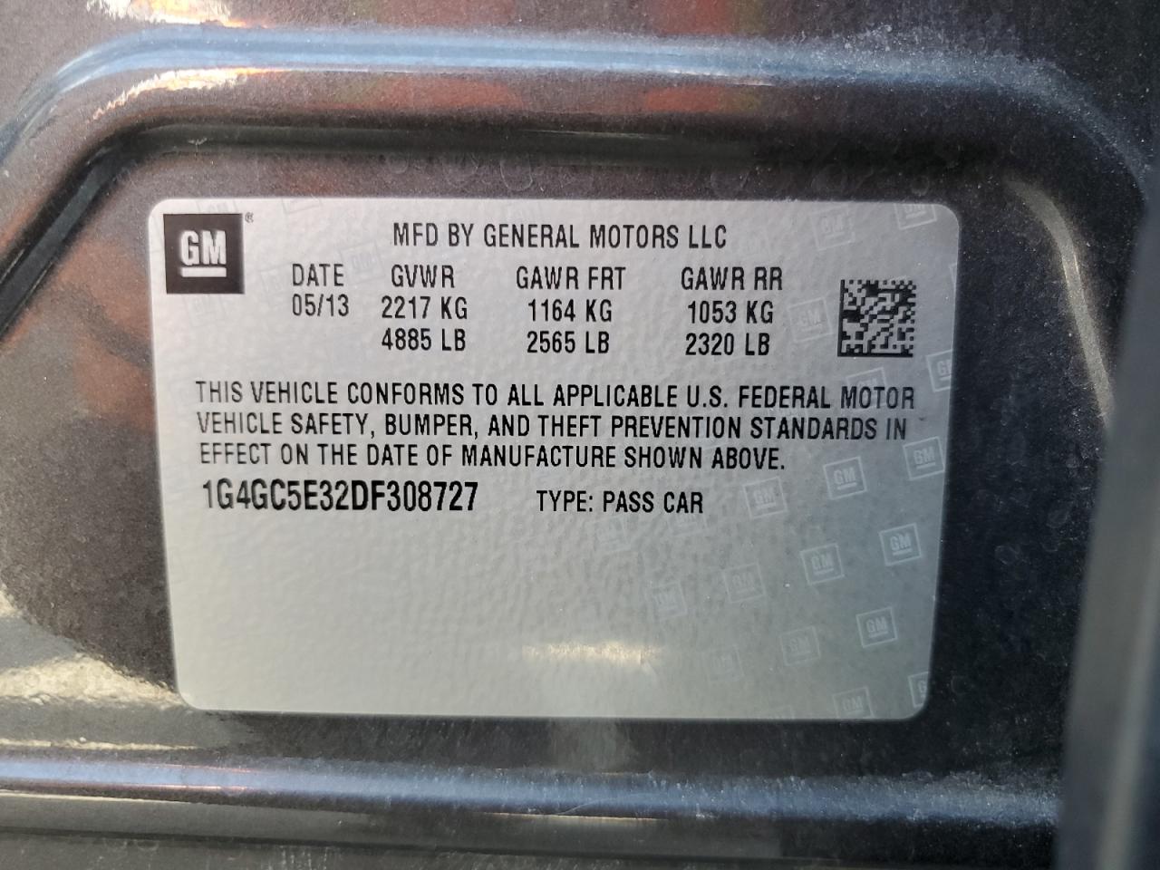 Photo 11 VIN: 1G4GC5E32DF308727 - BUICK LACROSSE 