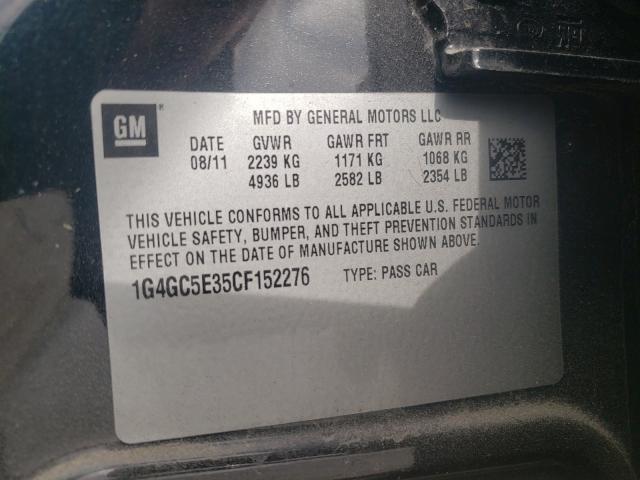 Photo 9 VIN: 1G4GC5E35CF152276 - BUICK LACROSSE 