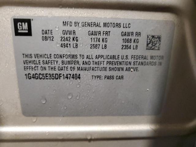 Photo 11 VIN: 1G4GC5E35DF147404 - BUICK LACROSSE 