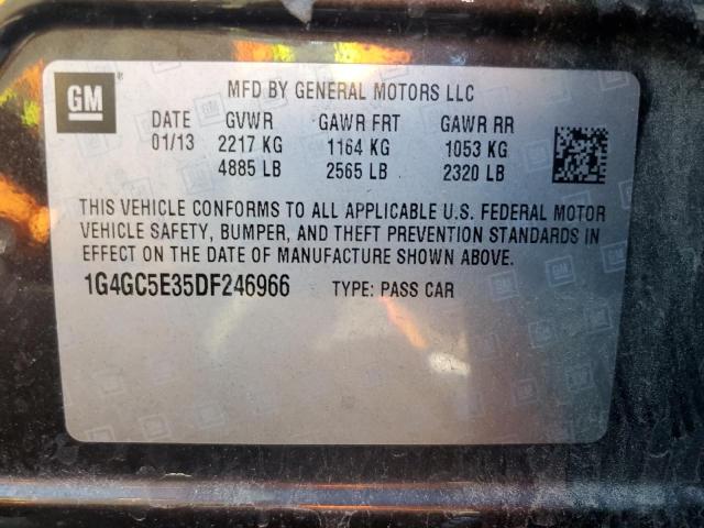 Photo 11 VIN: 1G4GC5E35DF246966 - BUICK LACROSSE 