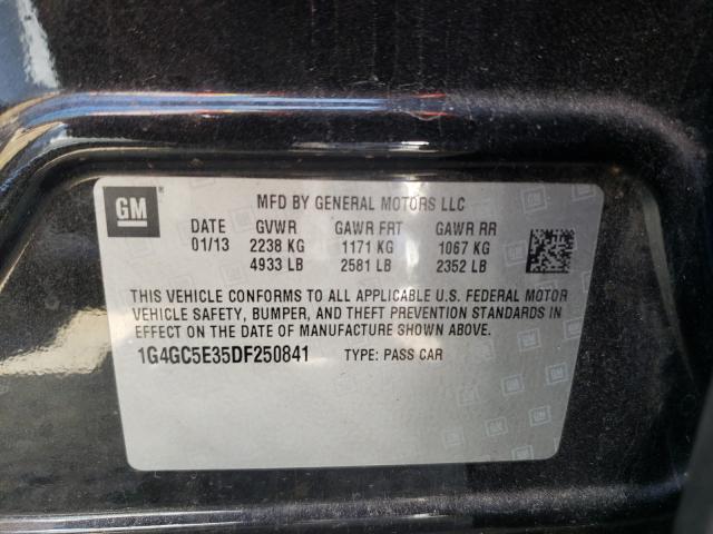 Photo 9 VIN: 1G4GC5E35DF250841 - BUICK LACROSSE 