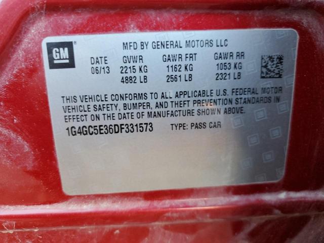 Photo 11 VIN: 1G4GC5E36DF331573 - BUICK LACROSSE 