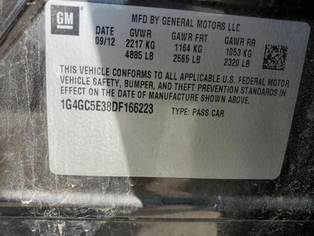 Photo 11 VIN: 1G4GC5E38DF166223 - BUICK LACROSSE 