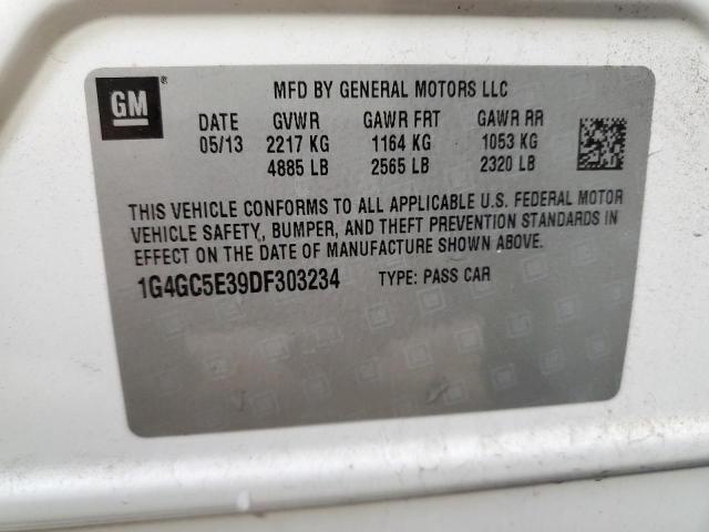 Photo 11 VIN: 1G4GC5E39DF303234 - BUICK LACROSSE 