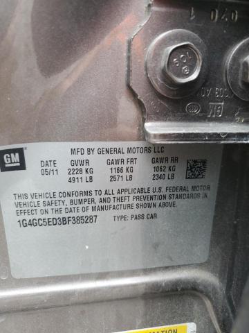 Photo 11 VIN: 1G4GC5ED3BF385287 - BUICK LACROSSE C 