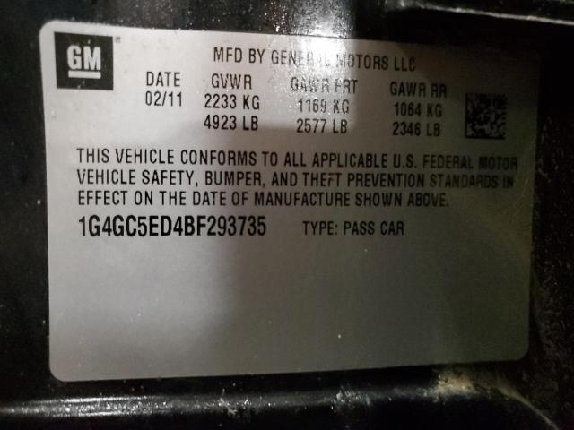 Photo 12 VIN: 1G4GC5ED4BF293735 - BUICK LACROSSE C 