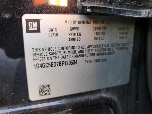 Photo 9 VIN: 1G4GC5ED7BF120534 - BUICK LACROSSE C 