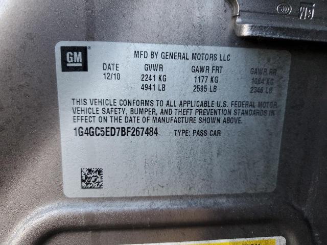 Photo 12 VIN: 1G4GC5ED7BF267484 - BUICK LACROSSE 