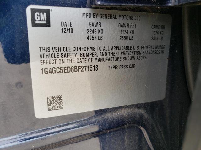 Photo 11 VIN: 1G4GC5ED8BF271513 - BUICK LACROSSE C 