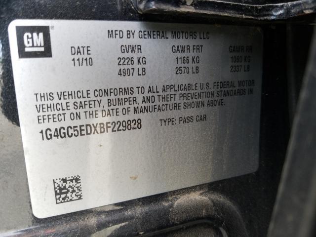 Photo 9 VIN: 1G4GC5EDXBF229828 - BUICK LACROSSE 