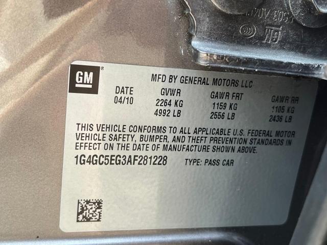 Photo 9 VIN: 1G4GC5EG3AF281228 - BUICK LACROSSE C 