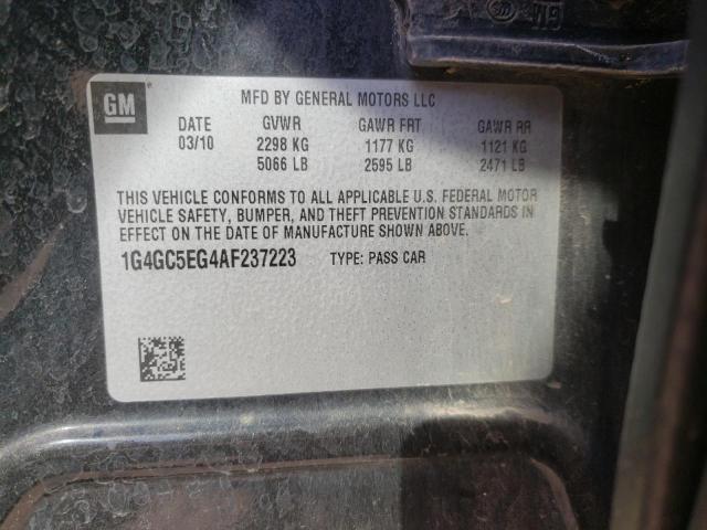 Photo 9 VIN: 1G4GC5EG4AF237223 - BUICK LACROSSE C 