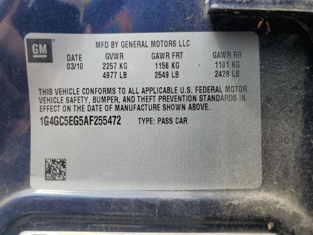 Photo 11 VIN: 1G4GC5EG5AF255472 - BUICK LACROSSE C 