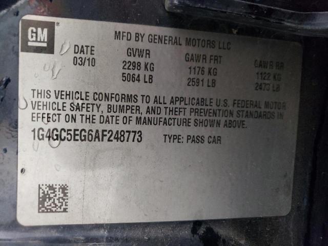 Photo 11 VIN: 1G4GC5EG6AF248773 - BUICK LACROSSE C 