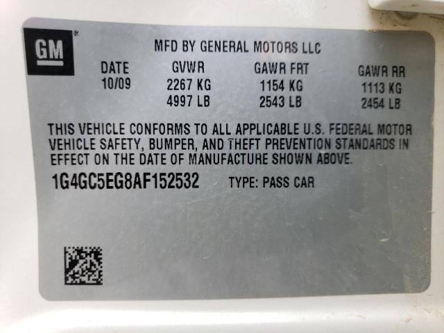 Photo 11 VIN: 1G4GC5EG8AF152532 - BUICK LACROSSE C 