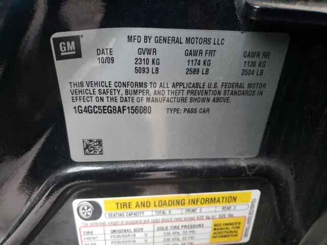 Photo 9 VIN: 1G4GC5EG8AF156080 - BUICK LACROSSE C 