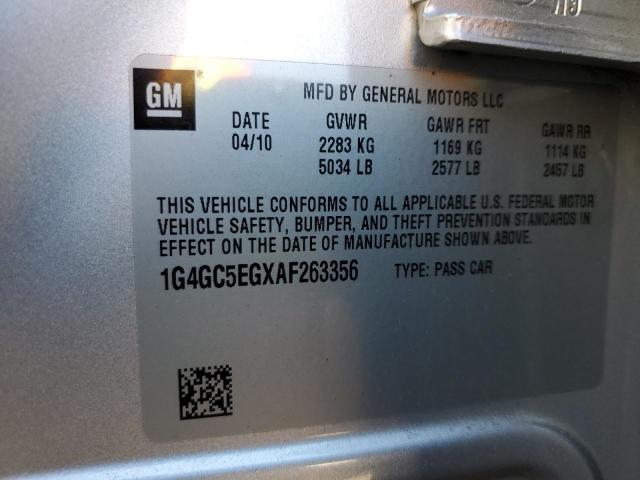 Photo 11 VIN: 1G4GC5EGXAF263356 - BUICK LACROSSE 