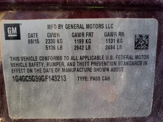 Photo 11 VIN: 1G4GC5G39GF143213 - BUICK LACROSSE 